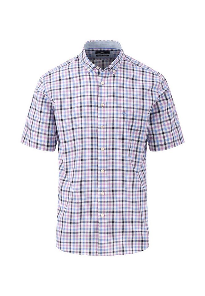 FYNCH-HATTON Kurzarmhemd Summer Slub Checks von FYNCH-HATTON