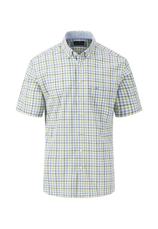 FYNCH-HATTON Kurzarmhemd Summer Slub Checks von FYNCH-HATTON