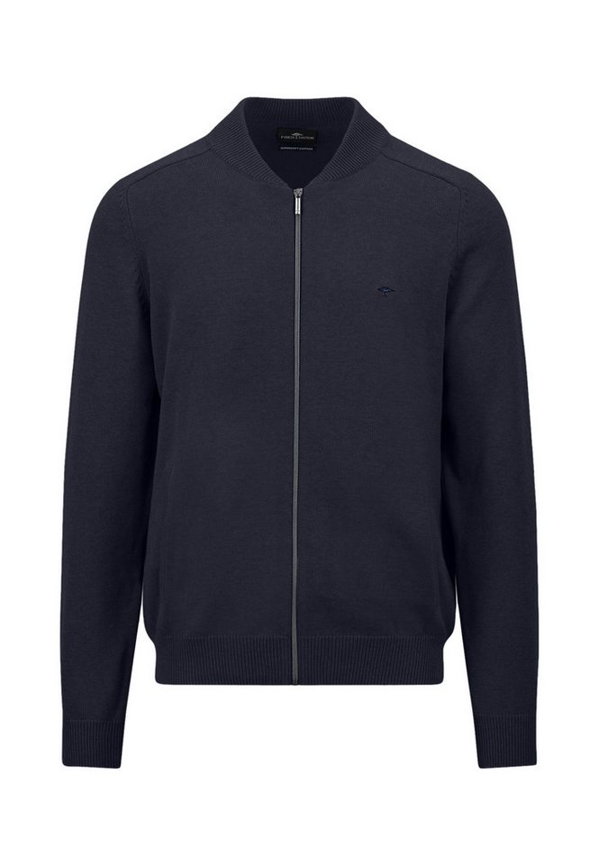 FYNCH-HATTON Kurzweste Cardigan College, Supersoft navy von FYNCH-HATTON