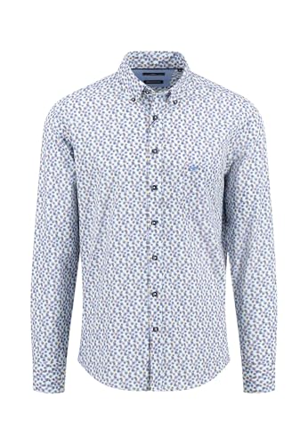 FYNCH-HATTON Herren Casual-Fit Hemd Summer Prints, Dusty Lavender blau, L von FYNCH-HATTON