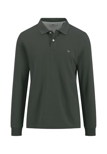 FYNCH-HATTON Langarm-Poloshirt aus Baumwolle Dark ivy/L von FYNCH-HATTON