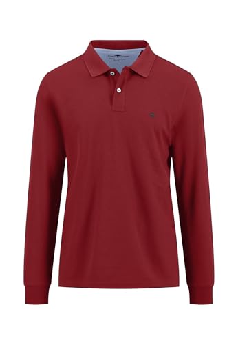 FYNCH-HATTON Langarm-Poloshirt aus Baumwolle Garnet red/L von FYNCH-HATTON