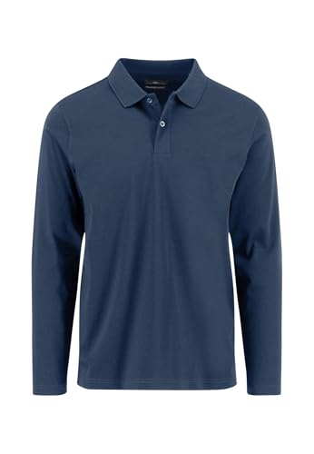 FYNCH-HATTON Langarm-Poloshirt aus Baumwolle Misty Blue/L von FYNCH-HATTON