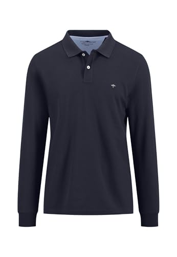 FYNCH-HATTON Langarm-Poloshirt aus Baumwolle Navy / 3XL von FYNCH-HATTON