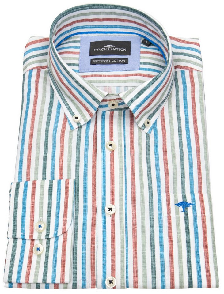 FYNCH-HATTON Langarmhemd Button-Down-Kragen von FYNCH-HATTON