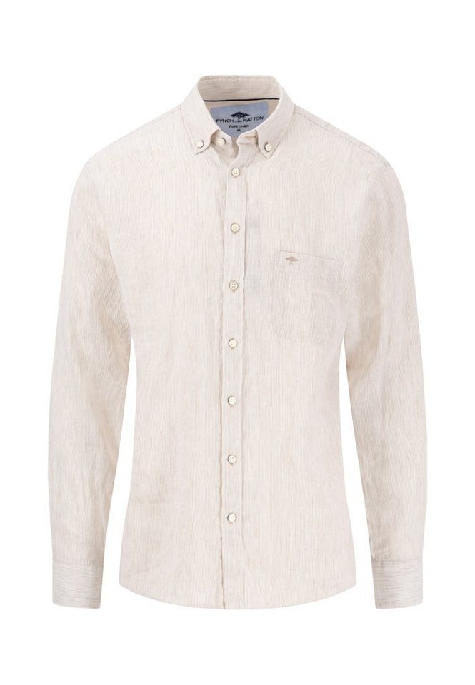 FYNCH-HATTON Businesshemd Fynch-Hatton / He.Hemd langarm / Linen Fine Stripe, B.D., 1/1 von FYNCH-HATTON