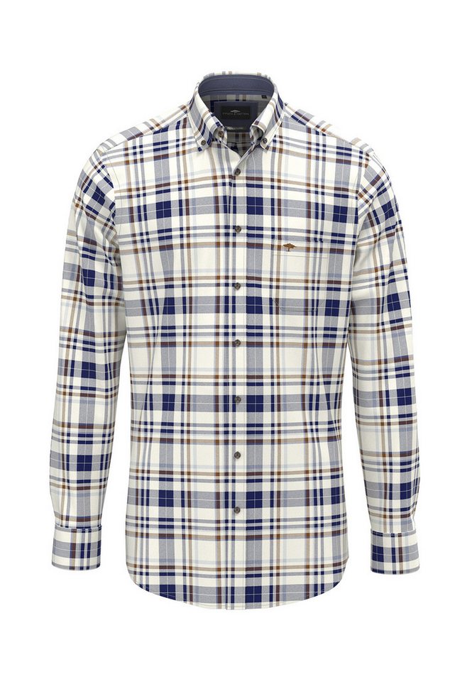 FYNCH-HATTON Langarmhemd Fynch-Hatton Hemd Herringbone Check (1-tlg) von FYNCH-HATTON