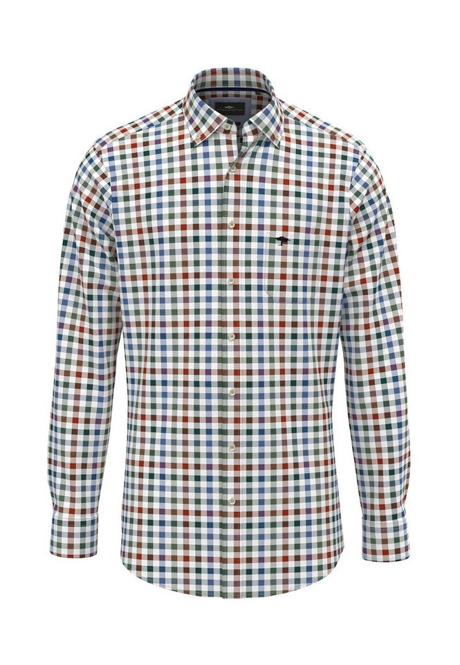 FYNCH-HATTON Langarmhemd Herren Hemd CLASSIC COMBI CHECK (1-tlg) von FYNCH-HATTON