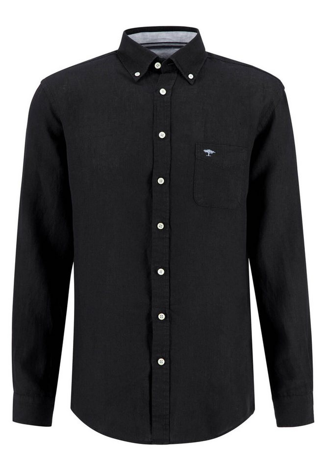 FYNCH-HATTON Langarmhemd Herren Leinenhemd Langarm Regular Fit (1-tlg) von FYNCH-HATTON