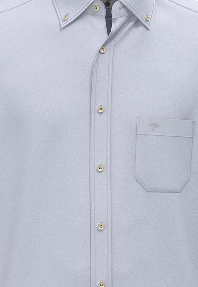 FYNCH-HATTON Langarmhemd Washed Oxford Solid, B.D., 1/1 von FYNCH-HATTON