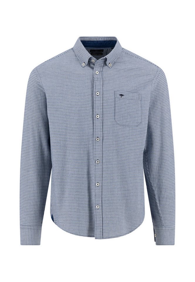 FYNCH-HATTON Langarmhemd mit Logo Stickerei von FYNCH-HATTON