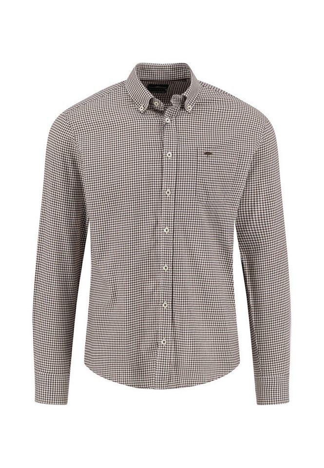 FYNCH-HATTON Langarmhemd mit Logo Stickerei von FYNCH-HATTON