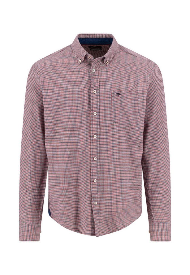 FYNCH-HATTON Langarmhemd mit Logo Stickerei von FYNCH-HATTON