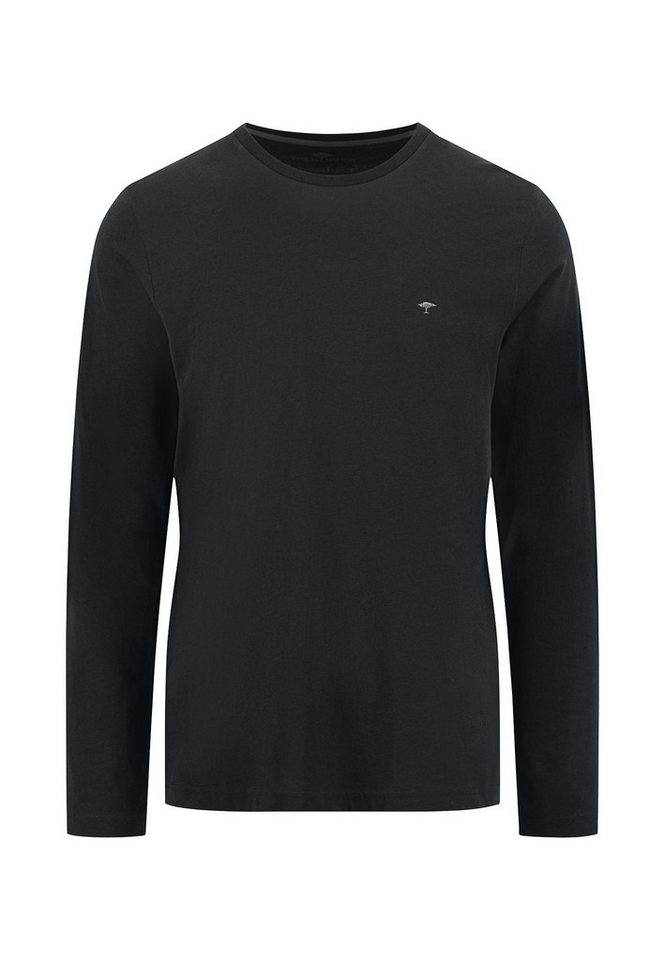 FYNCH-HATTON Langarmshirt mit Logo-Bestickung auf der Brust von FYNCH-HATTON