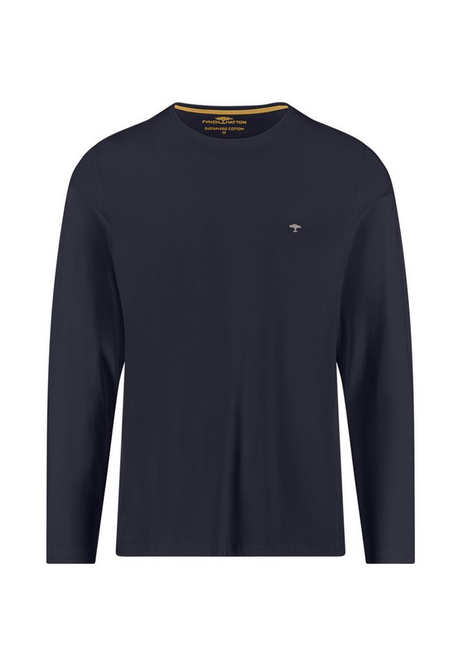 FYNCH-HATTON Langarmshirt mit Logo Stickerei von FYNCH-HATTON