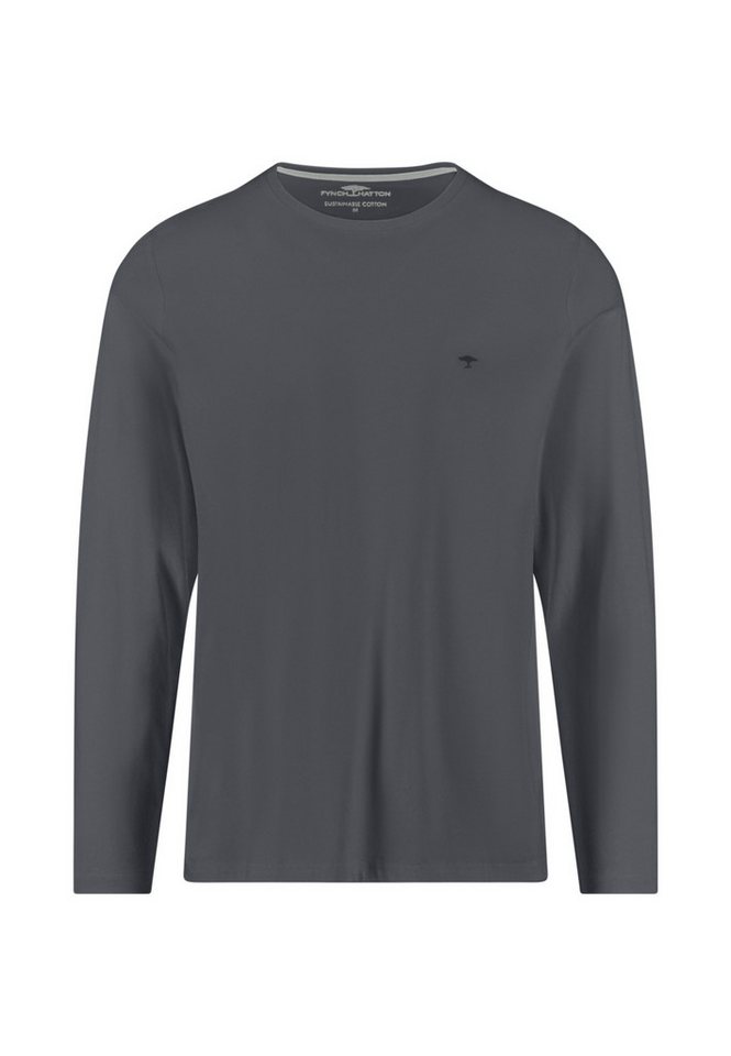 FYNCH-HATTON Langarmshirt mit Logo Stickerei von FYNCH-HATTON