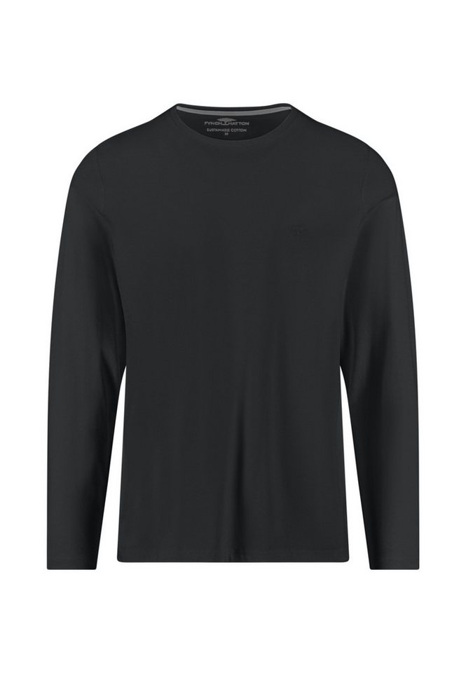 FYNCH-HATTON Langarmshirt mit Logo Stickerei von FYNCH-HATTON