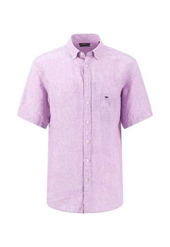 FYNCH-HATTON Leichtes Halbarm-Hemd mit Button-Down-Kragen Dusty Lavender/XL von FYNCH-HATTON