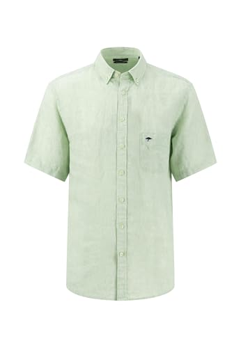FYNCH-HATTON Leichtes Halbarm-Hemd mit Button-Down-Kragen Soft Green/L von FYNCH-HATTON