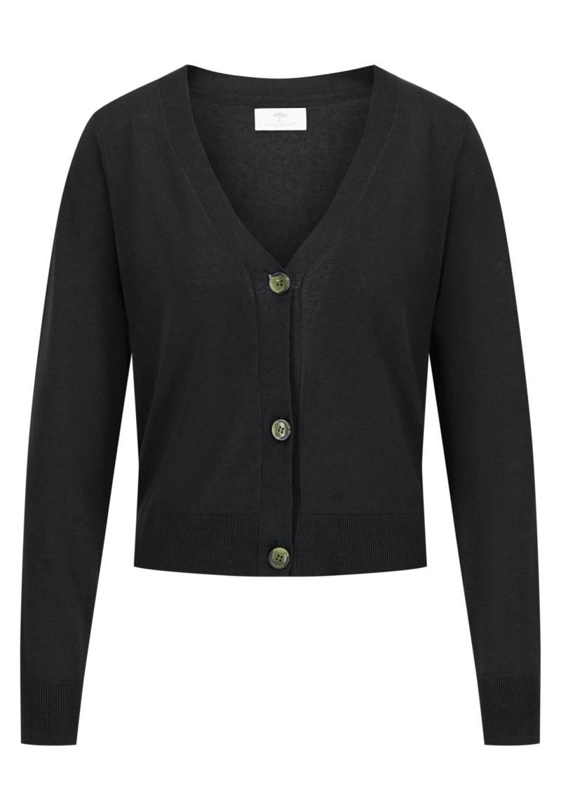 FYNCH-HATTON - Linen Cardigan black - Gr. - M von FYNCH-HATTON