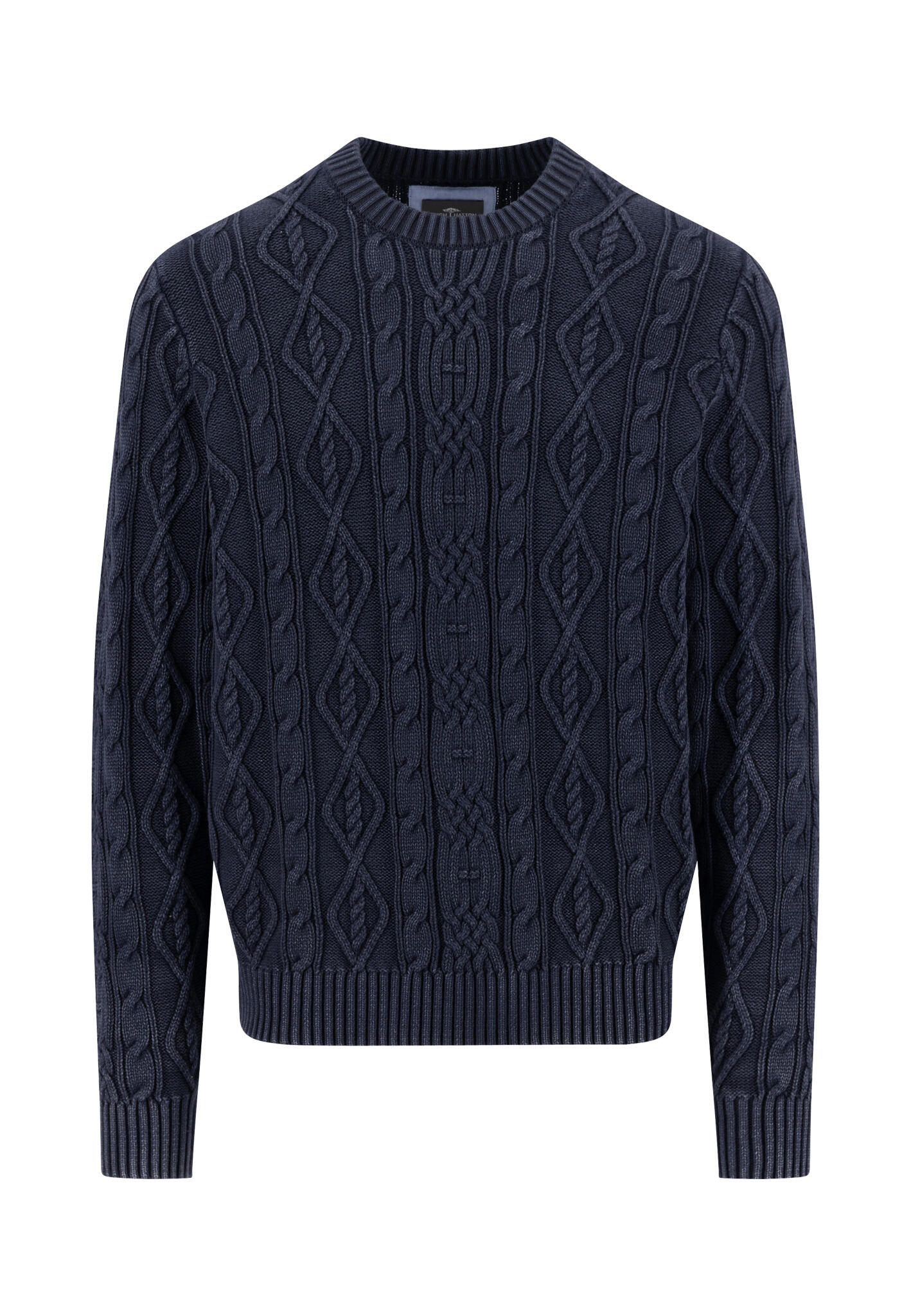 FYNCH-HATTON - Mock-Neck, Coastal Cable navy - Gr. - L von FYNCH-HATTON