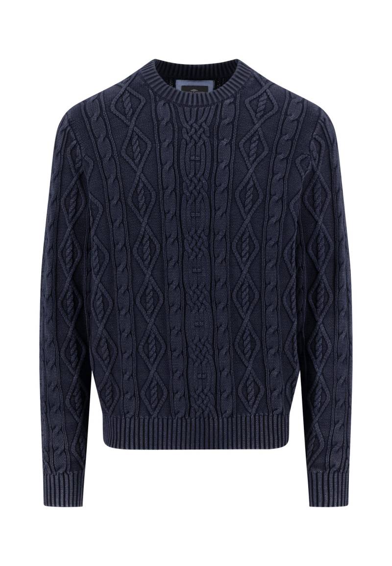 FYNCH-HATTON - Mock-Neck, Coastal Cable navy - Gr. - M von FYNCH-HATTON