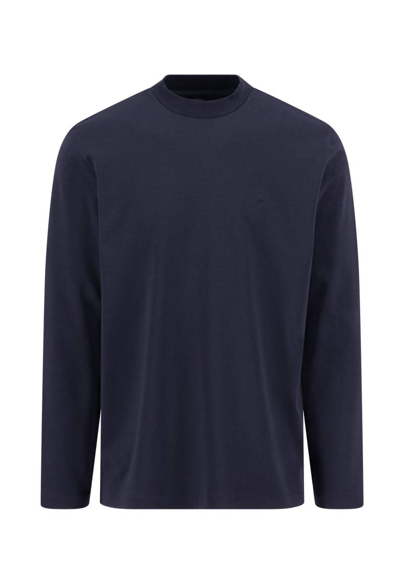 FYNCH-HATTON - Mock Neck 1/1 Interlock navy - Gr. - XL von FYNCH-HATTON