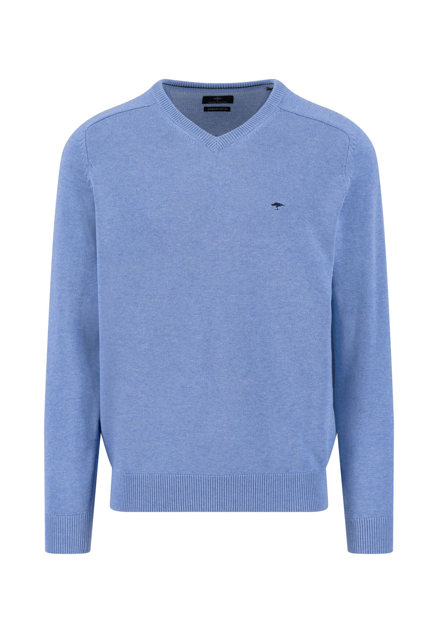 FYNCH-HATTON - O-Neck, Cashmere crystal blue - Gr. - L von FYNCH-HATTON