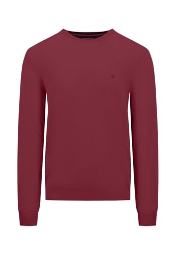 FYNCH-HATTON Pullover aus Merino-Kaschmir und Rundhalsausschnitt Ruby red/L von FYNCH-HATTON
