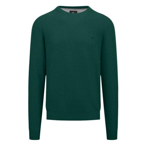 FYNCH-HATTON Pullover aus Baumwolle mit Rundhalsausschnitt Dark Emerald/L von FYNCH-HATTON