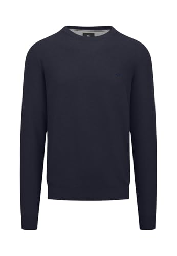 FYNCH-HATTON Pullover aus Baumwolle mit Rundhalsausschnitt Navy/XL von FYNCH-HATTON