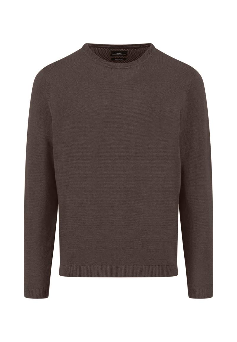 FYNCH-HATTON - O-Neck, Winter Air Cotton dark chocolate - Gr. - XXL von FYNCH-HATTON