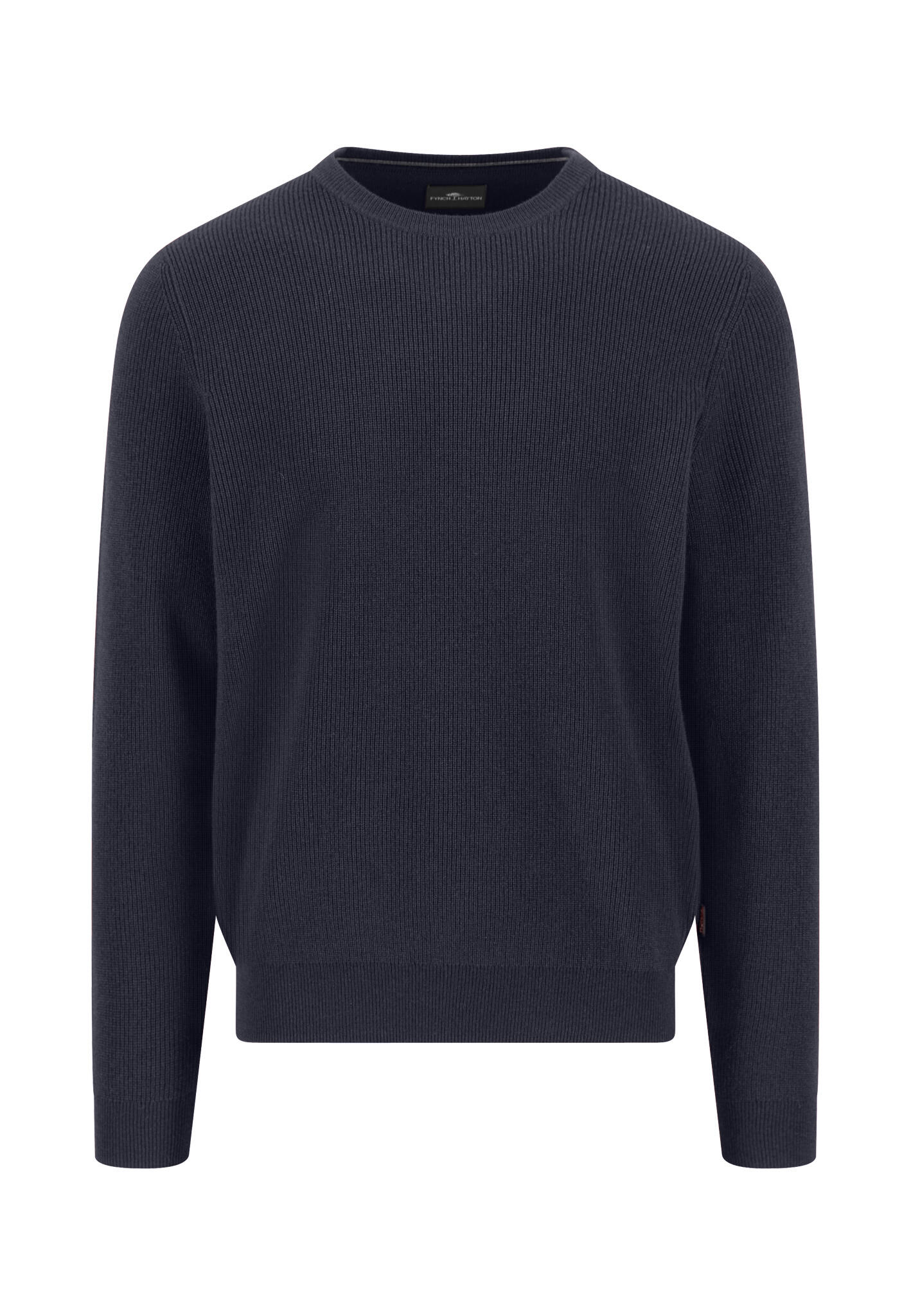 FYNCH-HATTON - O-Neck, structure, Merino Cashmere navy - Gr. - 3XL von FYNCH-HATTON