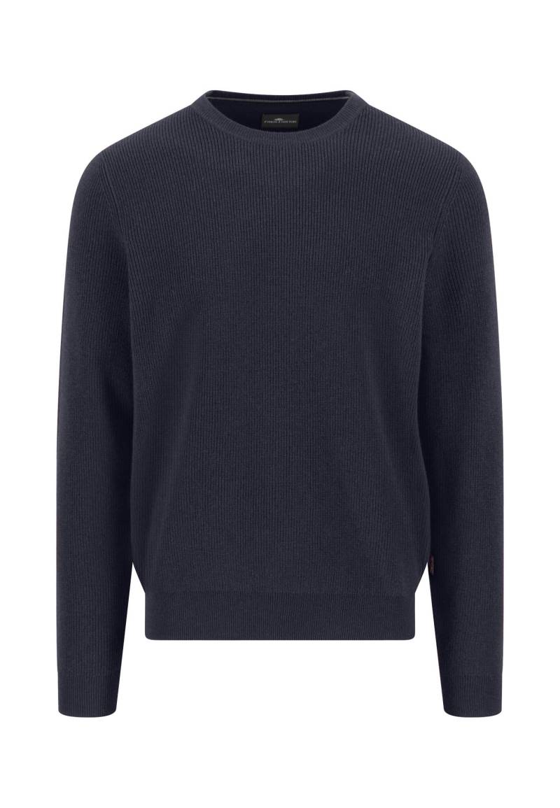 FYNCH-HATTON - O-Neck, structure, Merino Cashmere navy - Gr. - M von FYNCH-HATTON