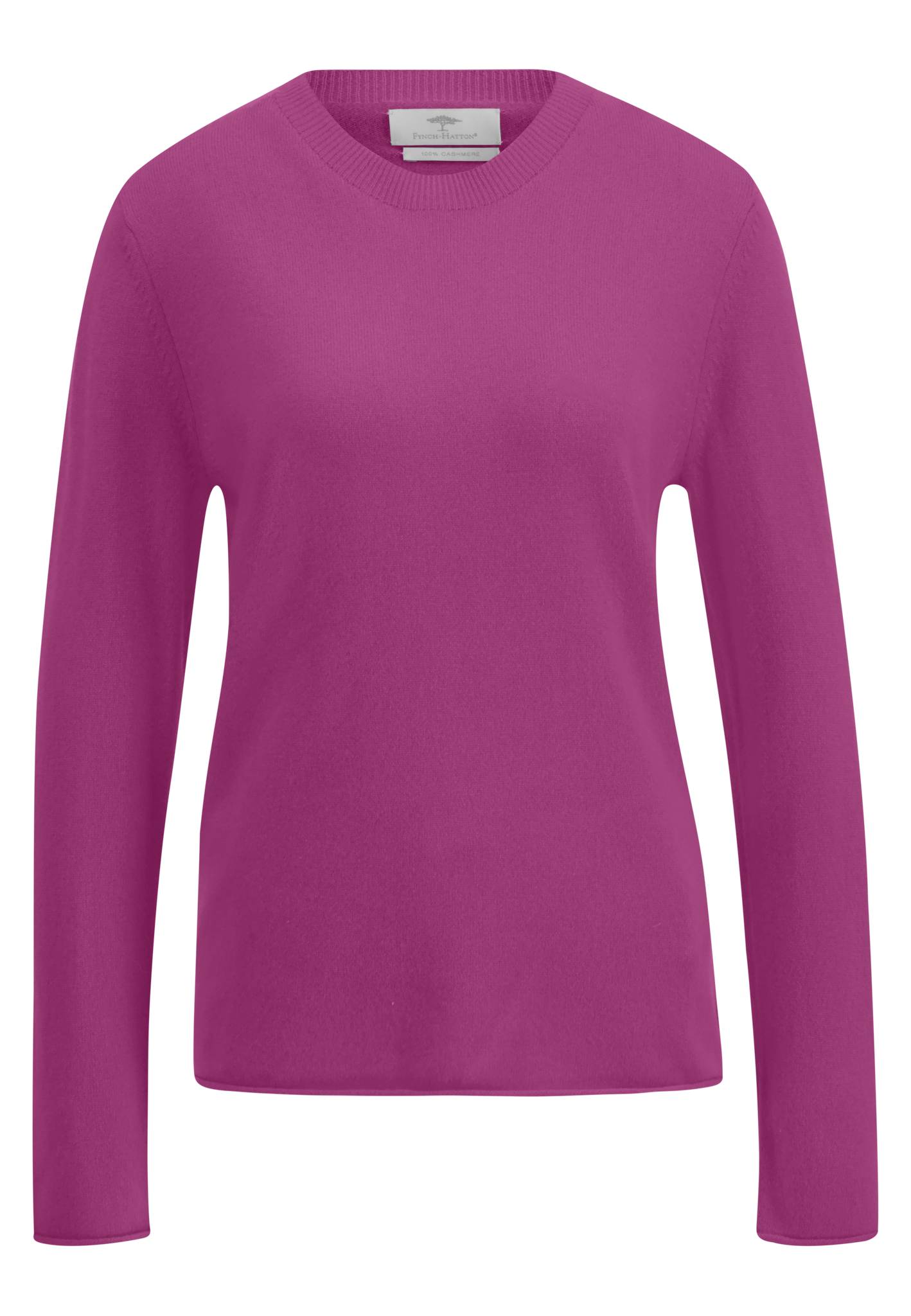 FYNCH-HATTON - O-Neck Basic Cashmere pink - Gr. - XXL von FYNCH-HATTON