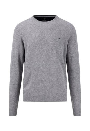 FYNCH-HATTON O-Neck Pullover aus Merino-Kaschmir Silver/XXL von FYNCH-HATTON