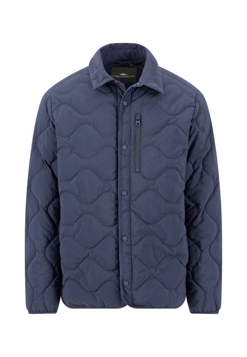 FYNCH-HATTON - Onion Quilt Overshirt dark navy - Gr. - M von FYNCH-HATTON