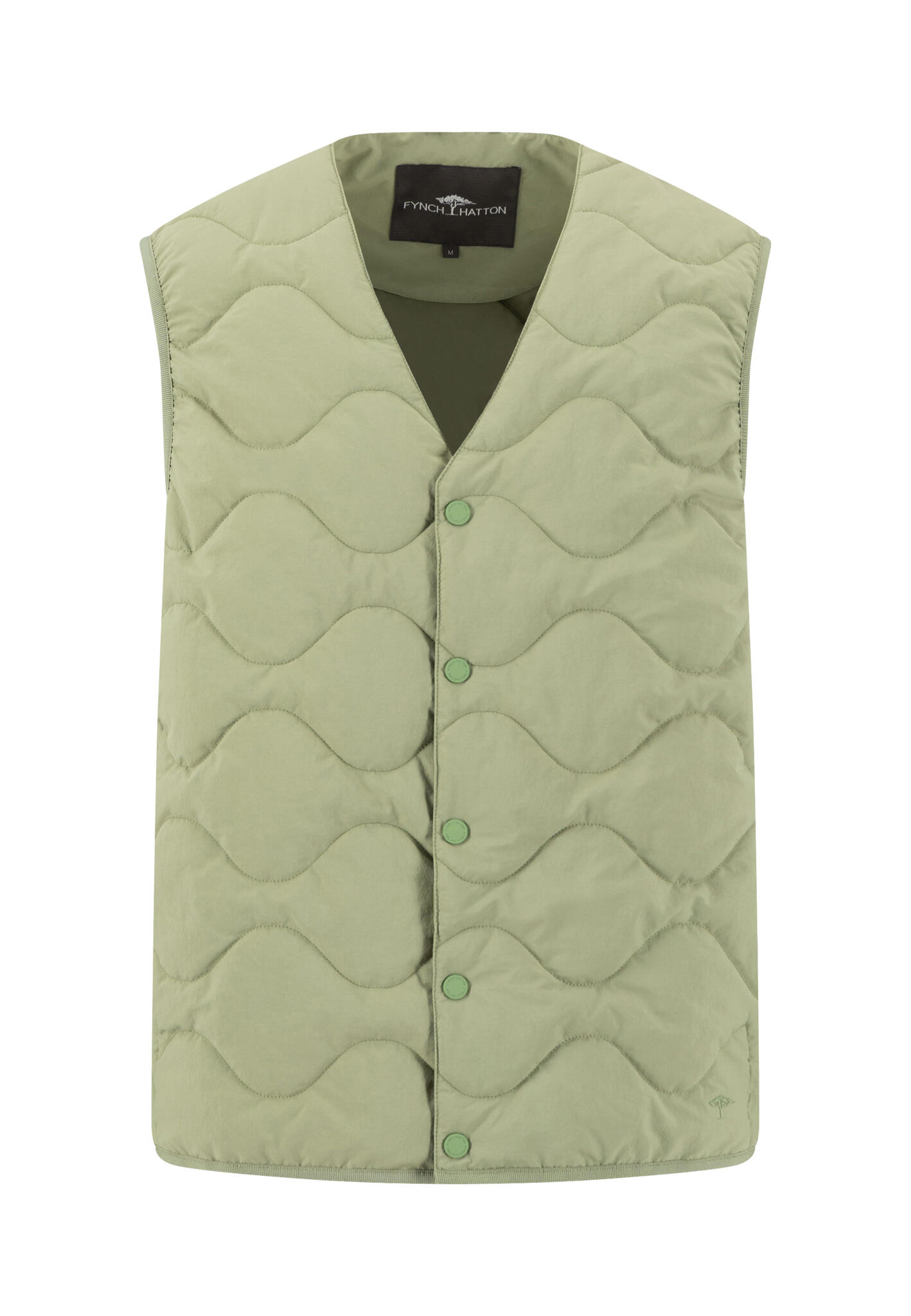 FYNCH-HATTON - Onion Quilt Vest light khaki - Gr. - XXL von FYNCH-HATTON