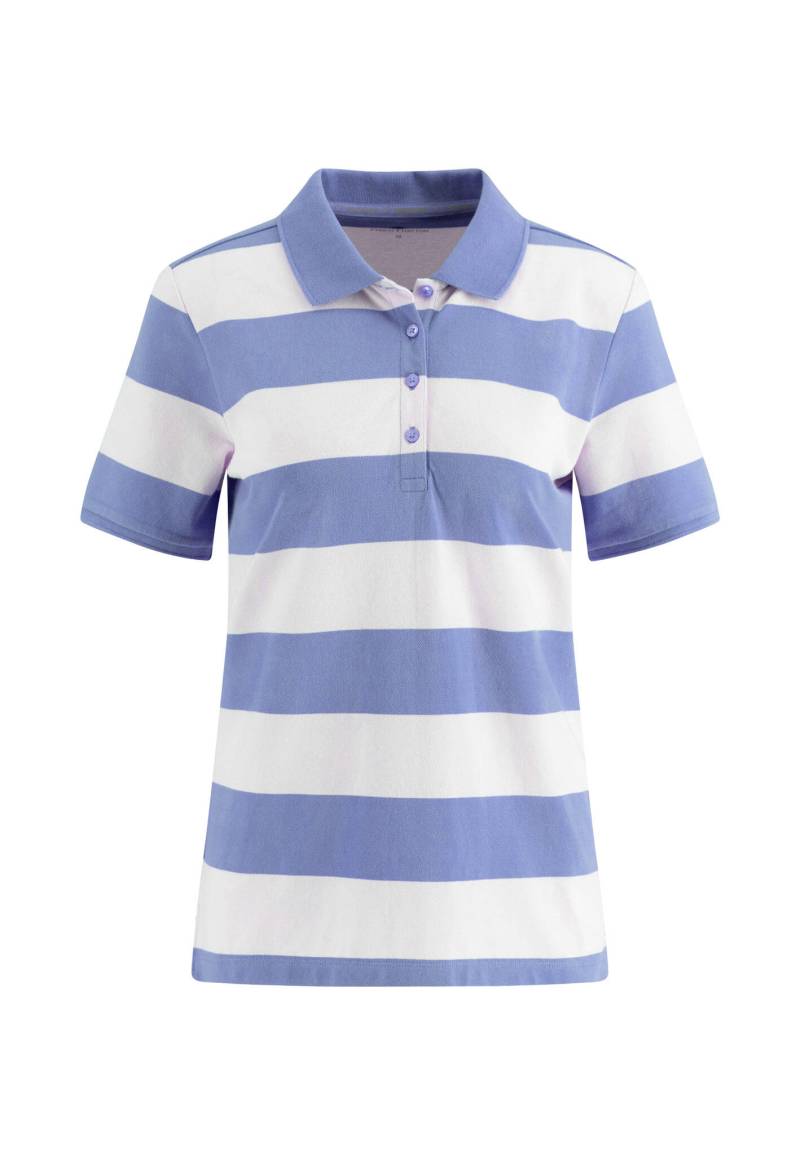 FYNCH-HATTON - POLOSHIRT 1/2 STRIPE PIQUE marble blue - Gr. - L von FYNCH-HATTON