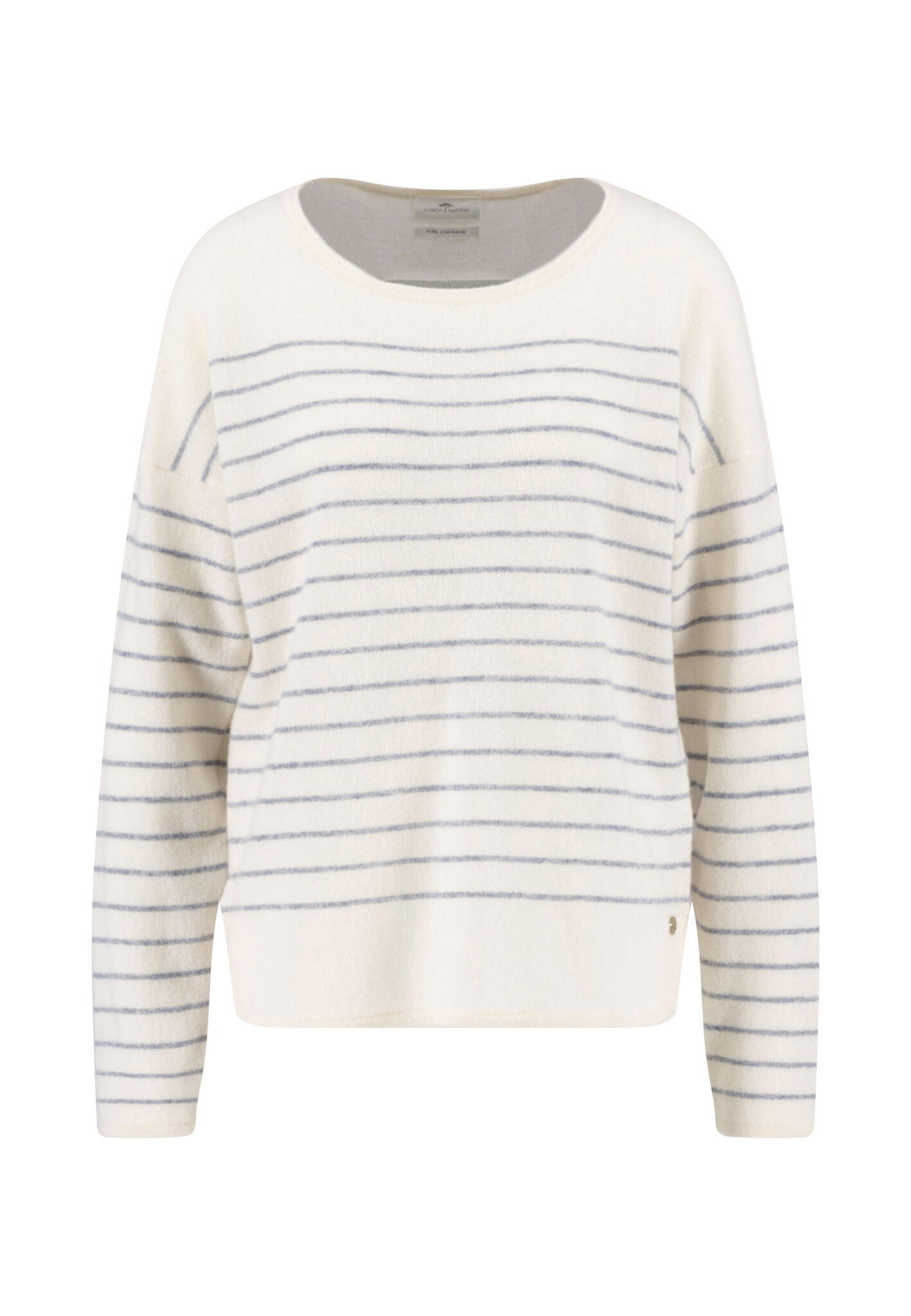 FYNCH-HATTON - PULLOVER CREWNECK STRIPE CASHMERE milk - Gr. - XXL von FYNCH-HATTON