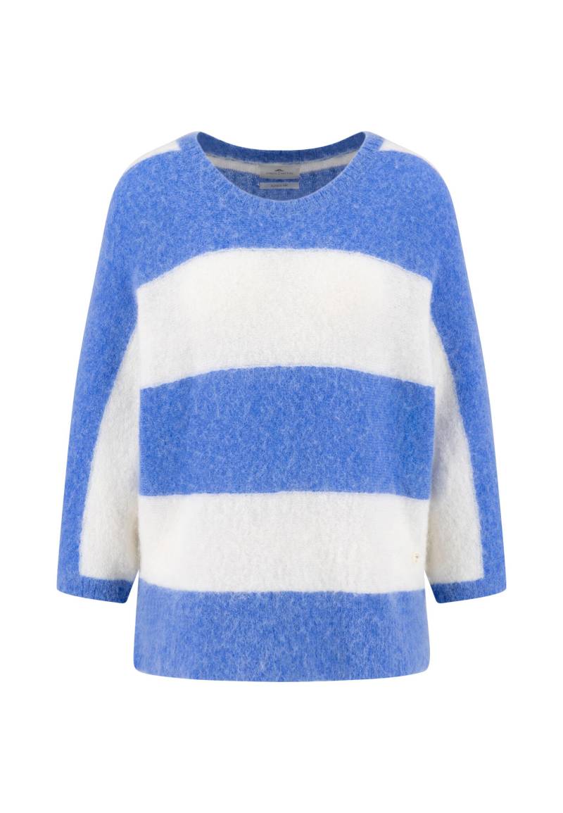 FYNCH-HATTON - PULLOVER HAIRY STRIPE azur blue - Gr. - XXL von FYNCH-HATTON