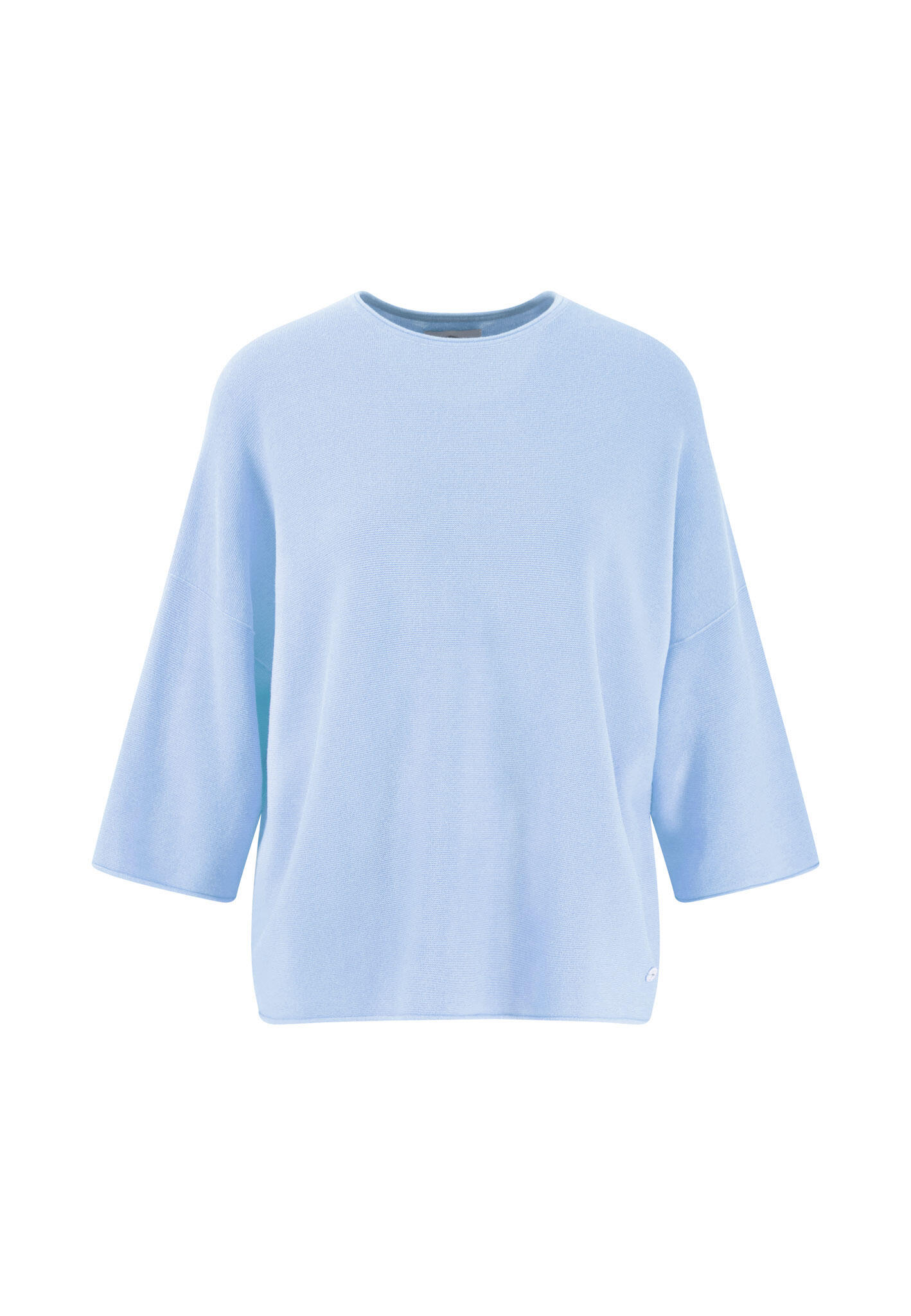 FYNCH-HATTON - PULLOVER HALFSLEEVE FINE COTTON light blue - Gr. - XS von FYNCH-HATTON