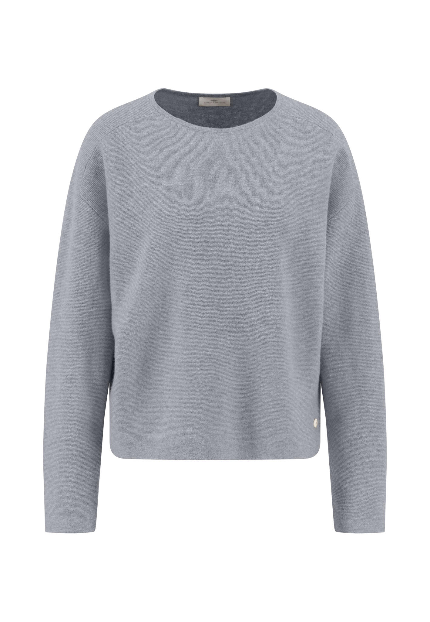 FYNCH-HATTON - PULLOVER O-NECK 90/10 alloy grey - Gr. - XXL von FYNCH-HATTON