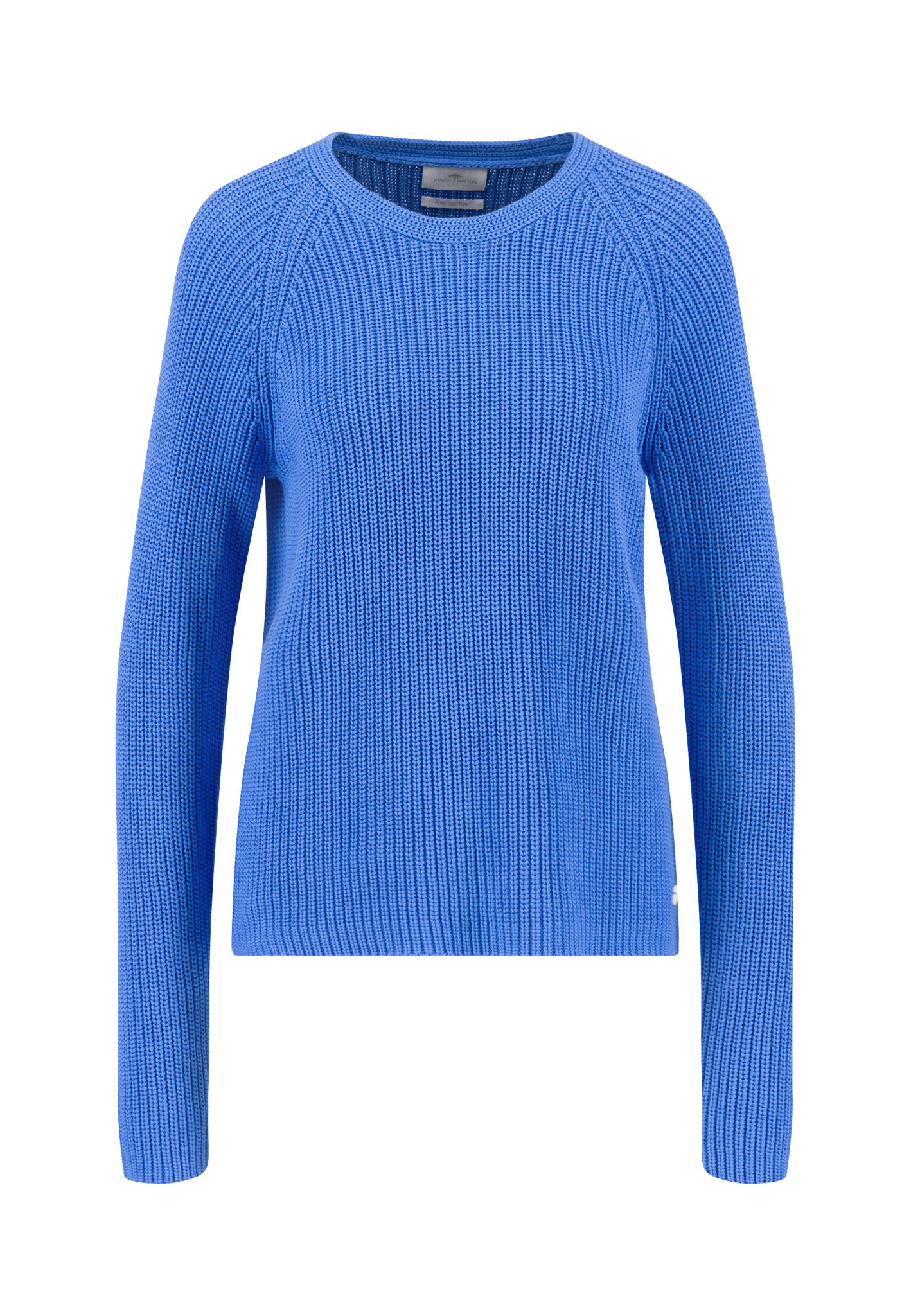 FYNCH-HATTON - PULLOVER O-NECK COTTON azur blue - Gr. - XL von FYNCH-HATTON
