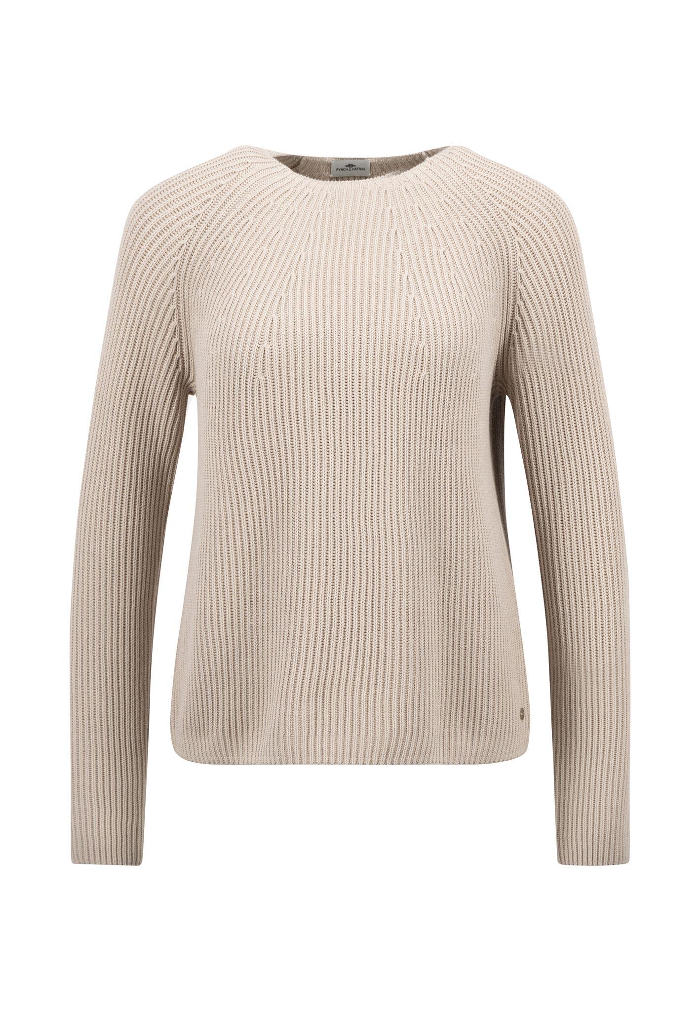 FYNCH-HATTON - PULLOVER O-NECK COTTON winter beige - Gr. - XL von FYNCH-HATTON