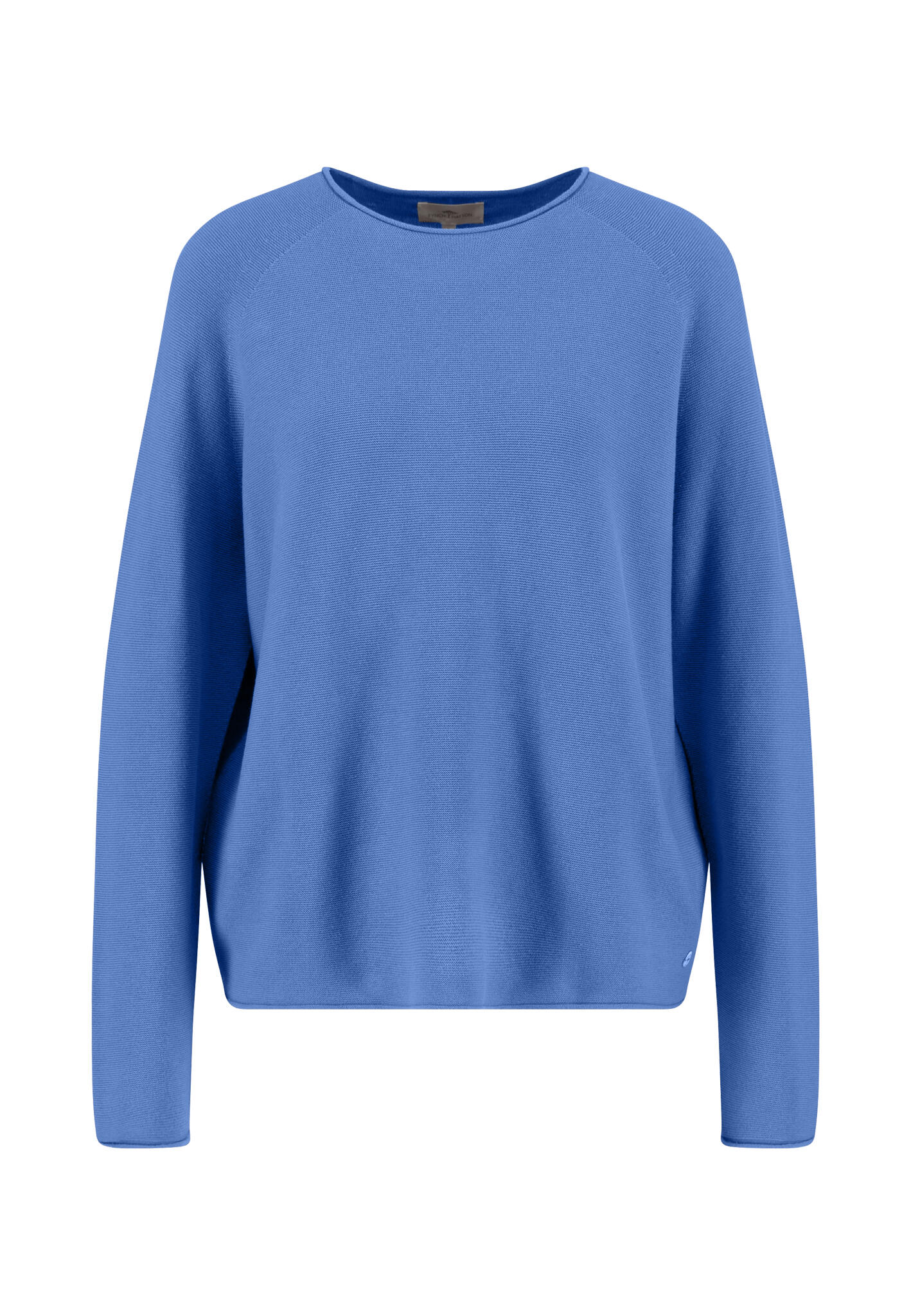 FYNCH-HATTON - PULLOVER O-NECK FINE COTTON azur blue - Gr. - L von FYNCH-HATTON
