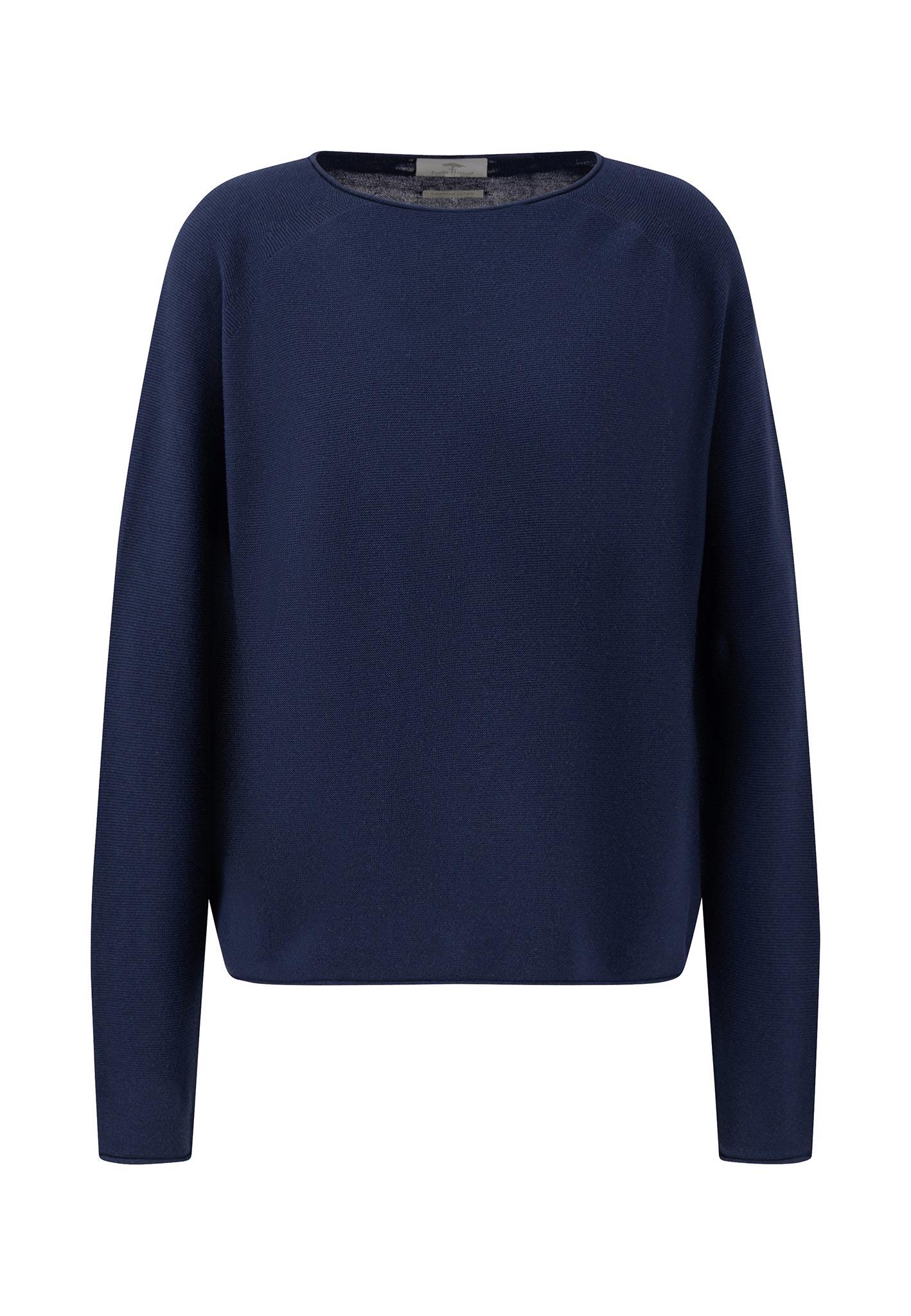 FYNCH-HATTON - PULLOVER O-NECK FINE COTTON navy - Gr. - S von FYNCH-HATTON