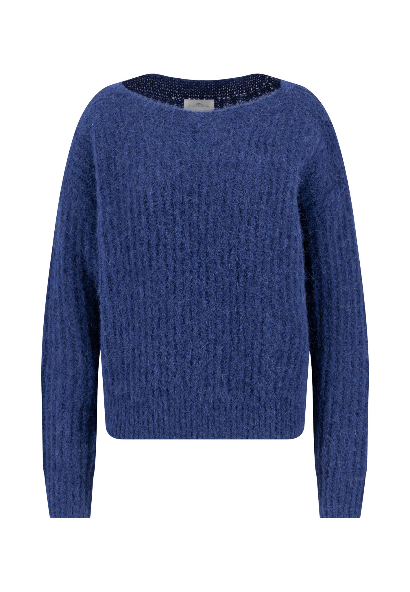 FYNCH-HATTON - PULLOVER O-NECK HAIRY YARN *RWS aura blue - Gr. - L von FYNCH-HATTON