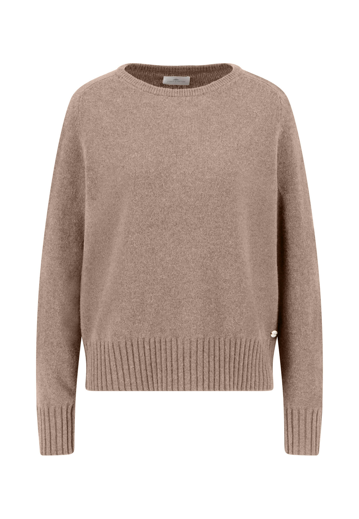 FYNCH-HATTON - PULLOVER O-NECK MERINOWOOL *RWS cappucchino - Gr. - XXL von FYNCH-HATTON