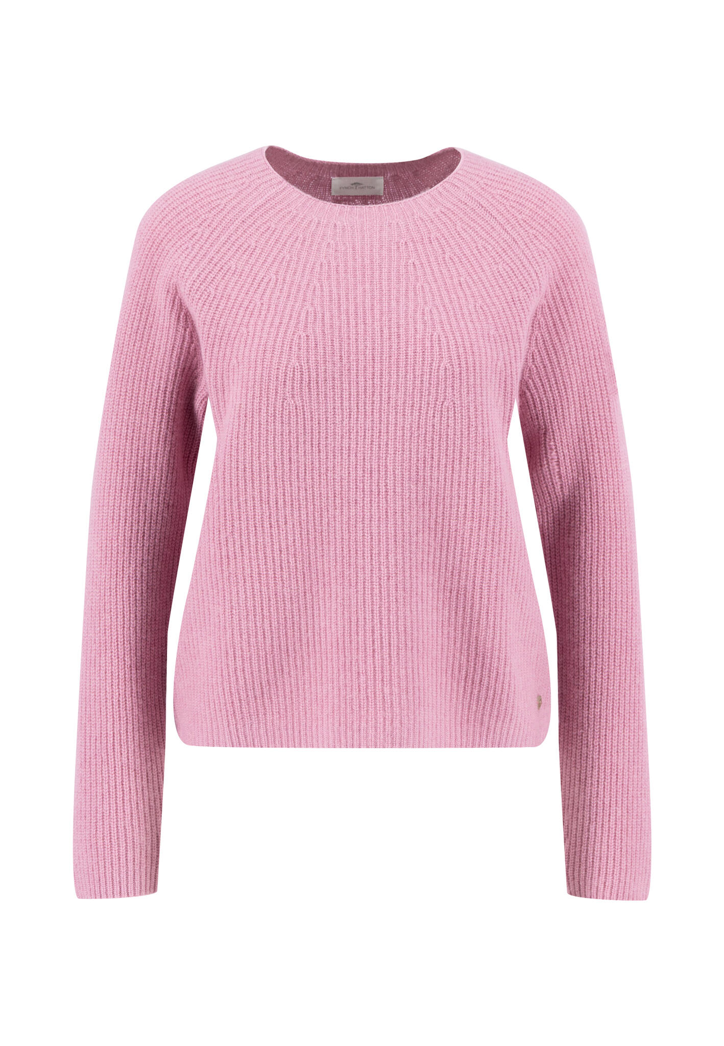 FYNCH-HATTON - PULLOVER O-NECK RIB CASHMERE mauve rose - Gr. - XL von FYNCH-HATTON